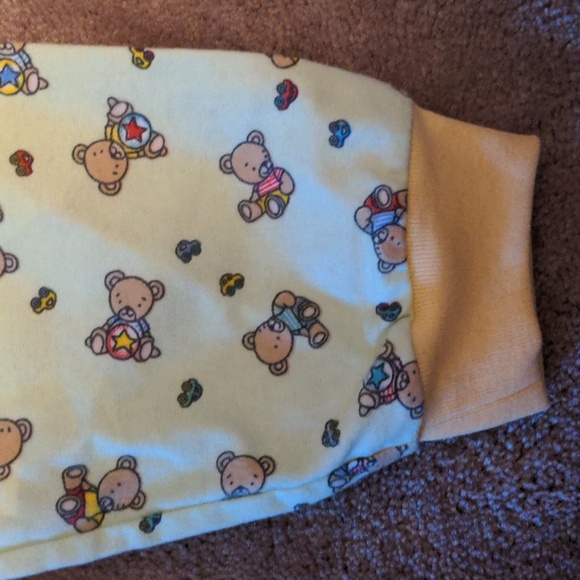 ❤️ TEDDY BEAR 2 PCE Boys Pajama Sz 3 NWT - Picture 3 of 5